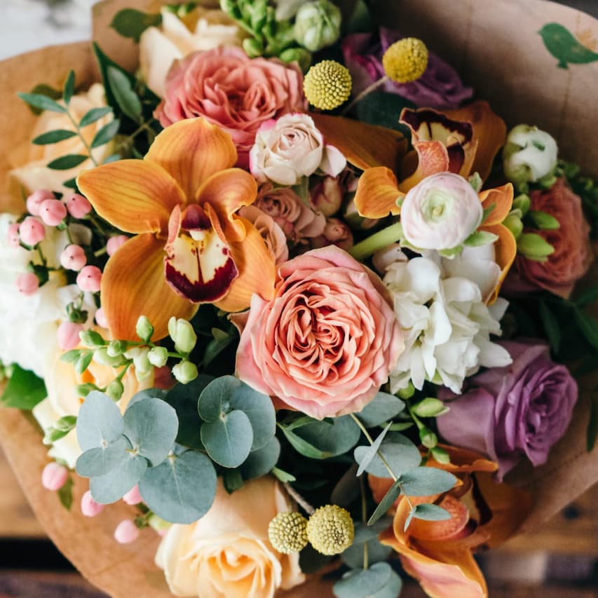 A bouquet of flowers